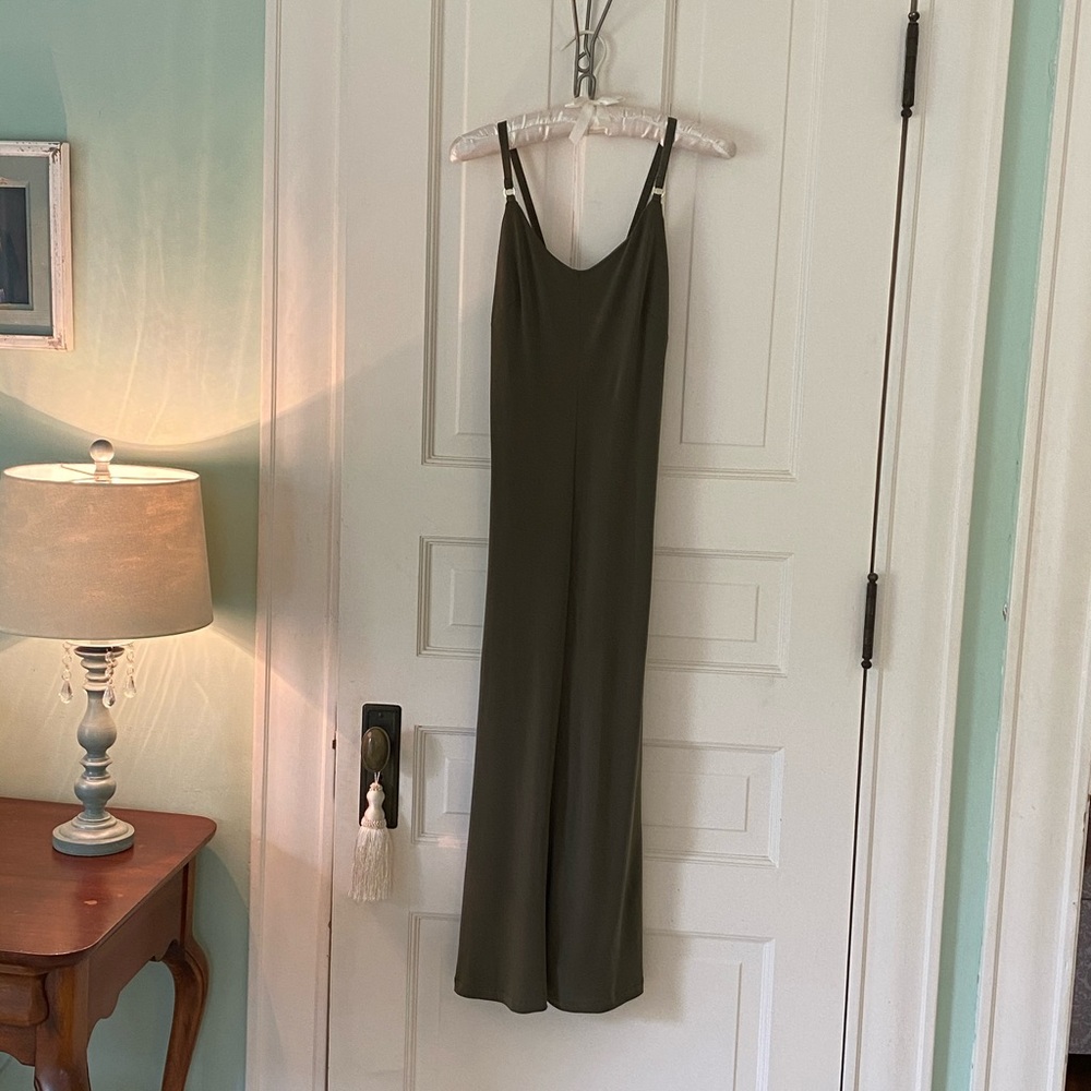 Calvin Klein Knit Olive Green Sun Dress